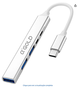 MACBOOK HUB USB TIPO-C 3 PORTAS