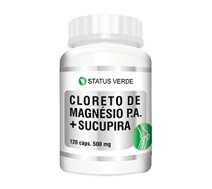 Cloreto de Magnésio + Sucupira 120 Cápsulas - Status Verde