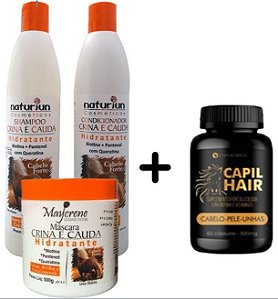 Kit Crina E Cauda Cabelo Forte - Maycrene + Capil Hair