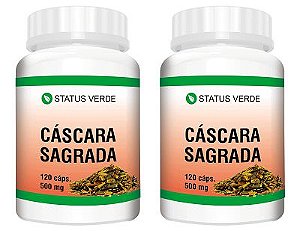 Kit 2 Cáscara Sagrada 240 Cápsulas - 500 mg Status Verde