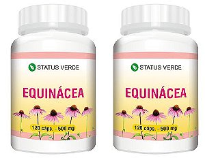 Kit 2 Equinácea 240 Cápsulas - 500 mg Status Verde