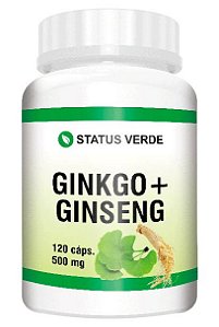 Ginkgo Biloba Com Ginseng 120cáps 500mg - Status Verde