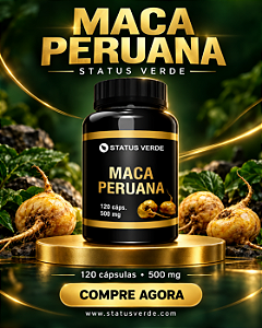 Maca Peruana 120 Cápsulas 500mg - Status Verde