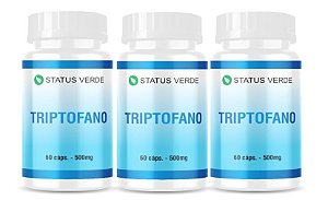 Kit 3 Triptofano 180 Cápsulas 500mg - Status Verde