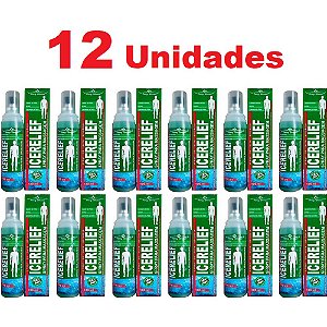 KIT 12  Icerelief spray para massagem