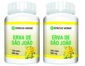 Kit 2 Erva de São João 240Cáps - 500mg Status Verde