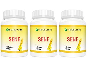 Kit 3 Sene 500mg 360 Cápsulas - Status Verde
