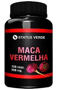 Maca Peruana Vermelha 120 Cáps 500mg Status Verde