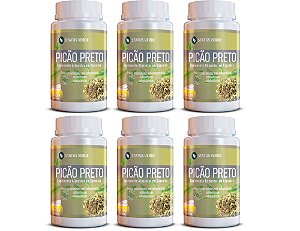 Kit 6 Picão Preto 360Cáps 500mg Status Verde