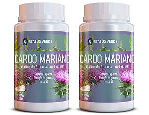 Kit 2 Cardo Mariano 240Cáps 500mg Status Verde