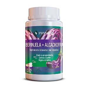 Berinjela + Alcachofra 60Cáps 500mg Status Verde