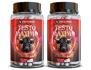 Kit 2 Testo Maximo 120Cáps 500mg Status Verde