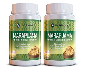 Kit 2 Marapuama 240Cáps 500mg Status Verde