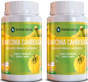 Kit 2 Garcinia Cambogia 120Cáps 500mg Status Verde