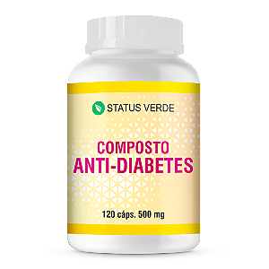 Composto Anti-Diabetes 120 Cápsulas 500 mg Status Verde