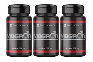 Kit 3 Viagron 500mg 180 Cápsulas - Status Verde