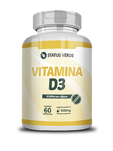 Kit 12 Vitamina D3 2.000ui 720 Cápsulas-500mg Status Verde