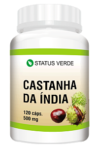 Kit 12 Castanha da Índia 1440 Cápsulas - 500 mg Status Verde