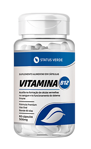 Kit 12 Suplemento de Vitamina B12 - 720 capsulas - Status Verde