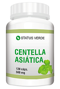 Kit 12 Centella Asiática 1440 Cápsulas - 500mg Status Verde