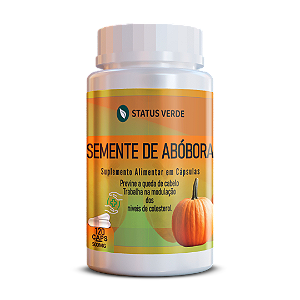 Kit 12 Semente de Abóbora 1440 Cápsulas 500mg Status Verde