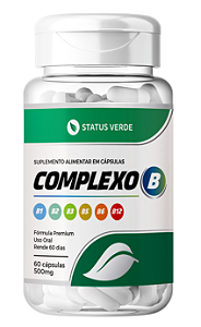 Kit 12 Complexo B 720 Cápsulas 500 MG Status Verde