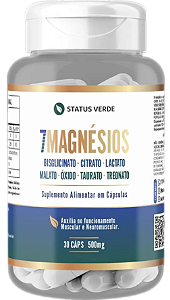 7 Magnésios 30 Cápsulas 500mg Status Verde