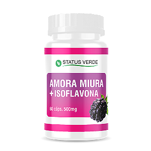 Amora Miúra + Isoflavona 500mg 60 Cápsulas - Status Verde