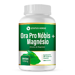 Kit 12 Ora Pro Nóbis + Magnésio 1440 Cápsulas 500mg Status Verde