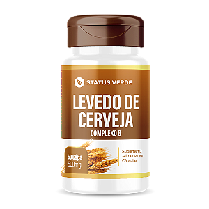 Levedo de Cerveja 60 Cápsulas 500mg Status Verde