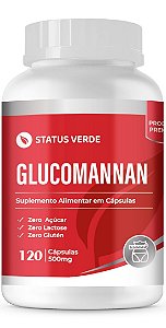 Kit 12 Glucomannan 12 x 120 Cápsulas 500mg Status Verde