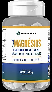 7 Magnésios 30 Cápsulas 500mg Status Verde