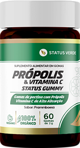 Kit 12 Própolis e Vitamina C 60 Gomas 2g  Status Gummy