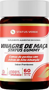 Kit 12 Vinagre de Maçã 60 x 12 Gomas 2G Status Gummy Orgânico