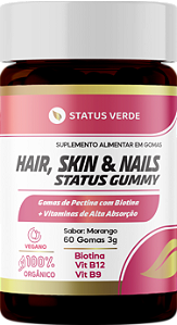 KIT 12 HAIR SKIN & NAILS STATUS GUMMY 60 GOMAS 3g