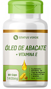 Kit 12 Óleo de Abacate + Vitamina E 12 X 60 Cápsulas 1400Mg Status Verde