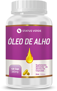 Kit 12 Óleo de Alho 12 x 120 Cápsulas 380 mg Status Verde