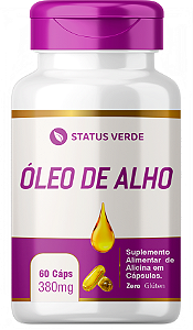 Óleo de Alho 60 Cápsulas 380 mg Status Verde