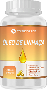 Kit 12 Óleo de Linhaça  12 X 120 Cápsulas1400 mg Status Verde