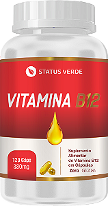Vitamina B12 Metilcobalamina 120 Cápsulas 380 mg Status Verde