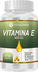Vitamina E 400 U.I 120 Cápsulas 380 mg  Status Verde