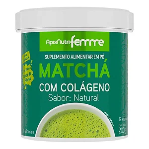 MATCHá SOLúVEL SABOR NATURAL 200G FEMME - APISNUTRI