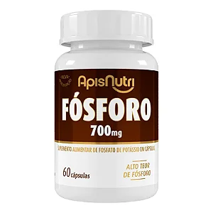 SUPLEMENTO MINERAL DE FÓSFORO 700MG 60 CÁPSULAS - APISNUTRI