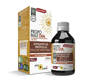 Propomax Dia - Extrato De Própolis E Zinco - 140ml - Apis Flora