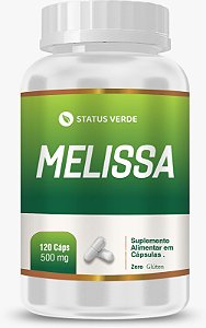 Kit 12 Melissa 120 Cápsulas 500mg Status Verde