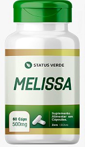 Kit 12 Melissa 60 Cápsulas 500mg Status Verde