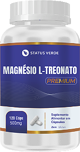 Kit 12 Magnésio L-Treonato Premium 120 cápsulas 500mg - Status Verde