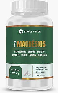 7 Magnésios 120 Cápsulas 500mg Status Verde