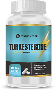 Kit 12 Turkesterone 120 Cápsulas 500 mg Status Verde