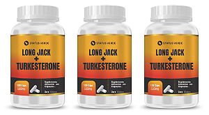 Kit 3 Long Jack + Turkesterone  360 Cápsulas 500mg Status Verde